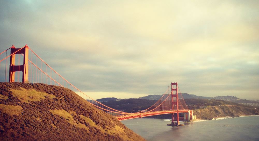 Golden Gate Bridge in San Francisco Bay